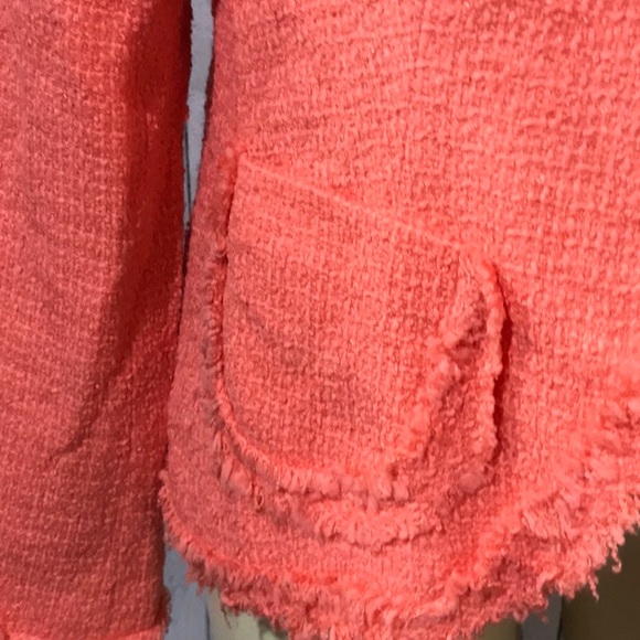 Giorgio Fiorlini textured blazer jacket 1 button closure inside lined pockets - Picture 4 of 8